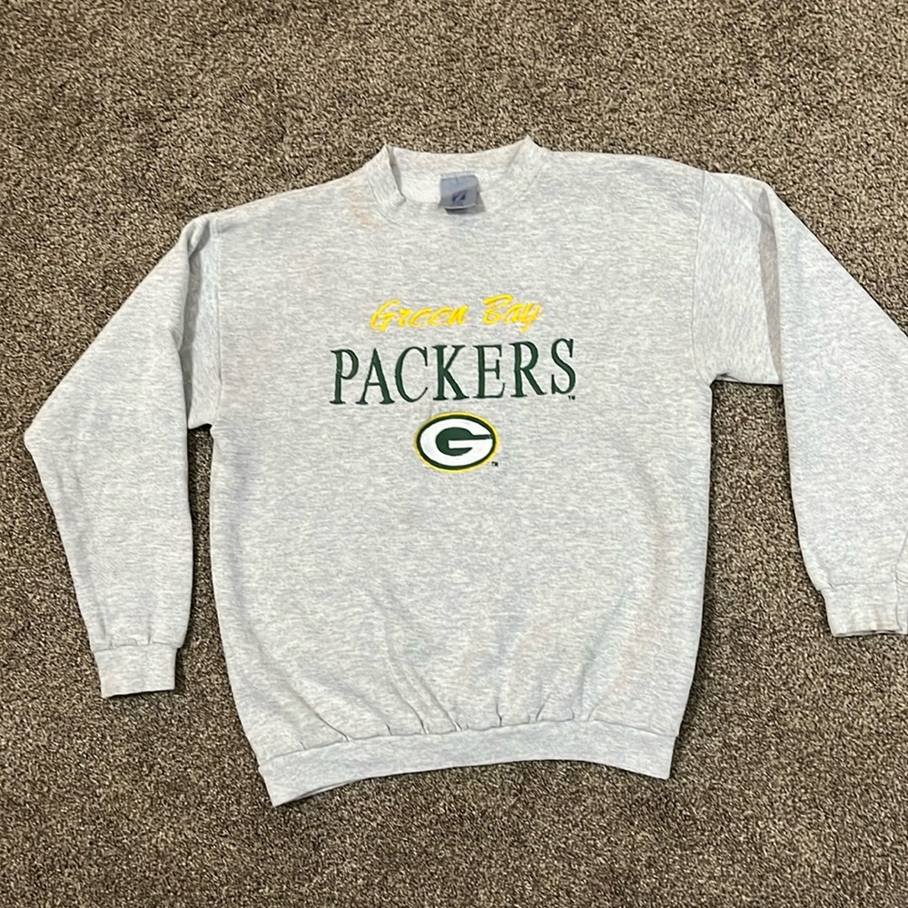 Grey Green Bay Packers Crewneck